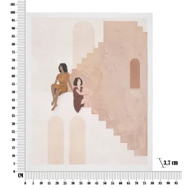 OBRAZ NA PŁÓTNIE LADY -B- 80X3,7X100 cm